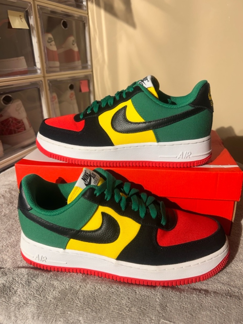 Nike Air Force 1 Nike By You (formerly NIKEiD) custom creation. Replacement box.